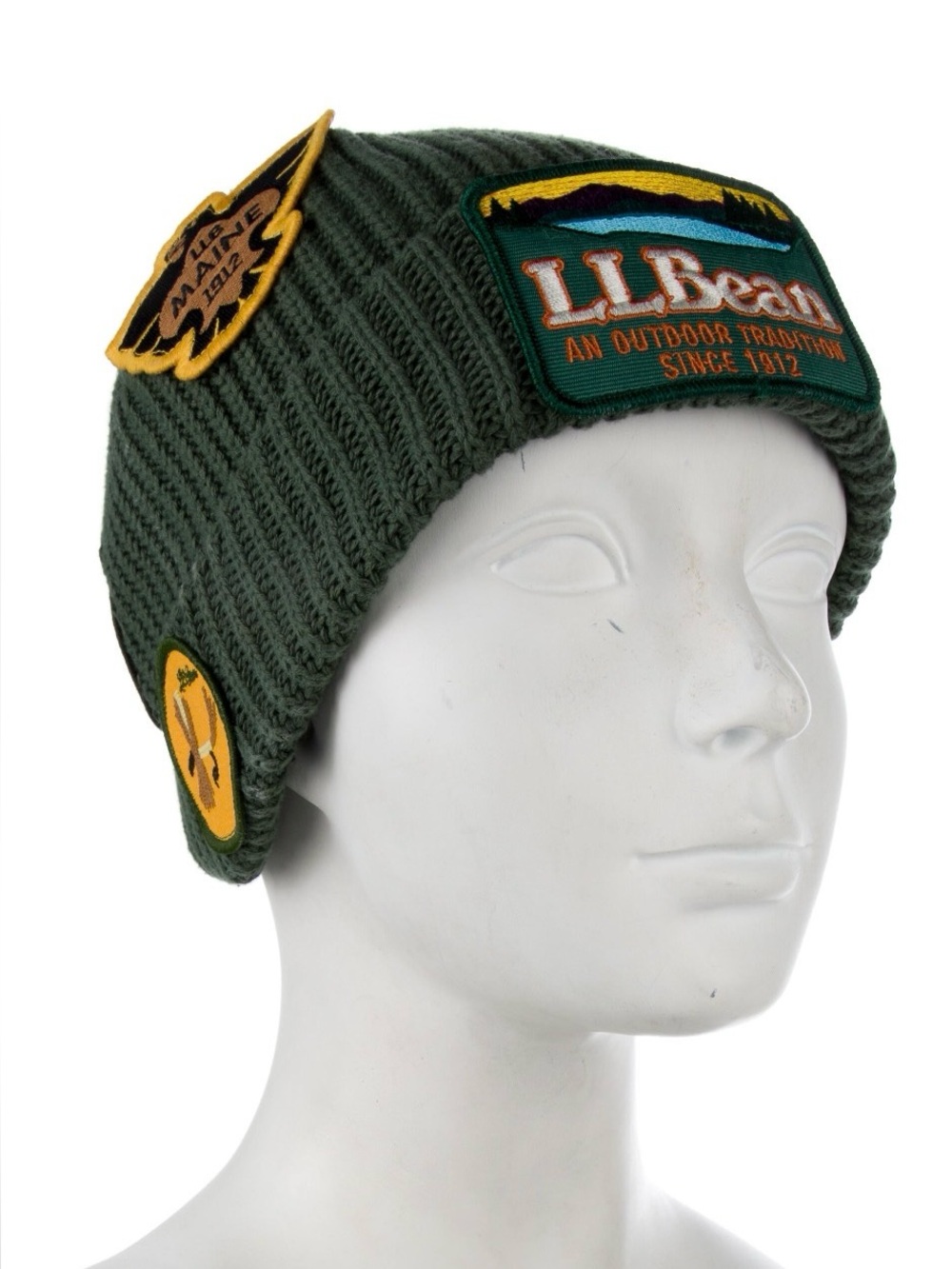 L.L. Bean x Todd Snyder Collaboration organic cotton Beanie & patches NWOT